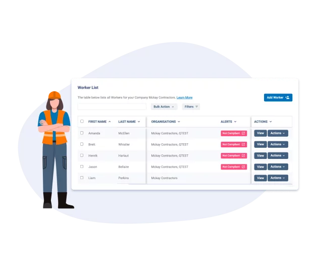 New Worker List & Client List View!